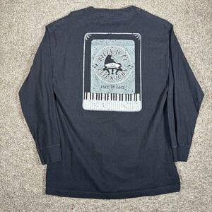 Vintage Elton John Billy Joel Face To Face Tour 2002 Long Sleeve T-Shirt Size L